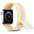 For Apple Watch Series 6 40mm Dual Hook and Loop Nylon Watch Band(Colorful Starlight) - Watch Bands by PMC TechLife | Online Shopping South Africa | PMC TechLife