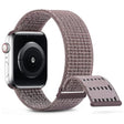 For Apple Watch Series 5 44mm Dual Hook and Loop Nylon Watch Band(Smoke Purple) - Watch Bands by PMC TechLife | Online Shopping South Africa | PMC TechLife