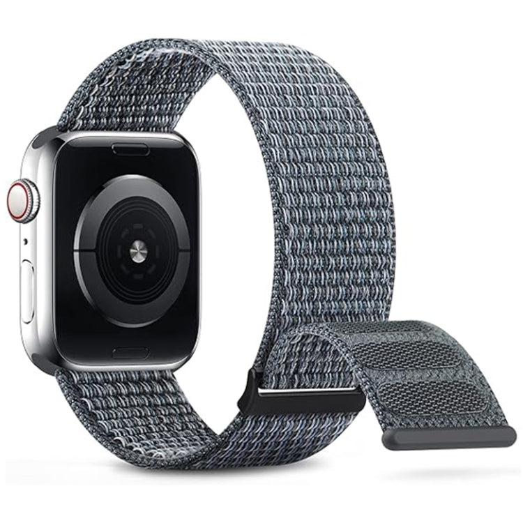 For Apple Watch Series 3 38mm Dual Hook and Loop Nylon Watch Band(Grey) - Watch Bands by PMC TechLife | Online Shopping South Africa | PMC TechLife