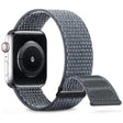 For Apple Watch Series 2 38mm Dual Hook and Loop Nylon Watch Band(Grey) - Watch Bands by PMC TechLife | Online Shopping South Africa | PMC TechLife