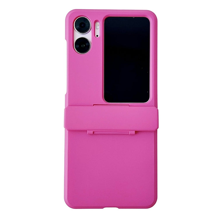 For OPPO Find N2 Flip Skin Feel PC Full Coverage Shockproof Phone Case(Rose Red) - Find N2 Flip Cases by PMC TechLife | Online Shopping South Africa | PMC TechLife