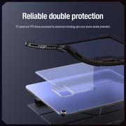 For iPad Air 13 2024 / 2025 NILLKIN Bumper Pro Multi-angle Folding Style Tablet Leather Case(Black)