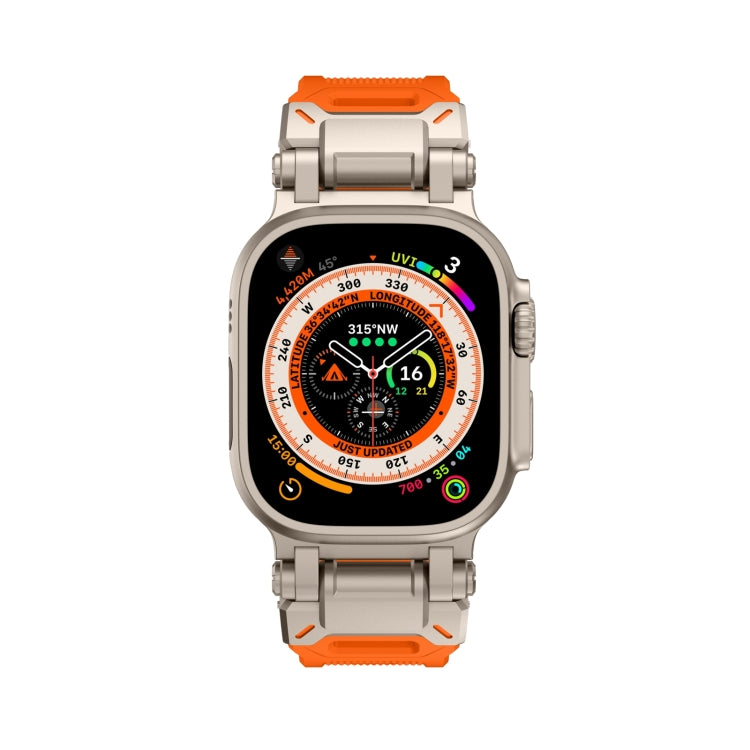 For Apple Watch Series 5 44mm Explorer TPU Watch Band(Titanium Orange) - free shipping - PMC TechLife - Order now!