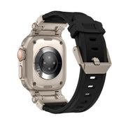 For Apple Watch Series 2 42mm Explorer TPU Watch Band(Titanium Black)