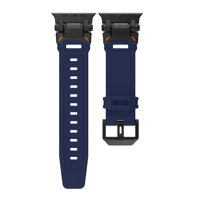 For Apple Watch 42mm Explorer TPU Watch Band(Black Blue) - free shipping - PMC TechLife - Order now!