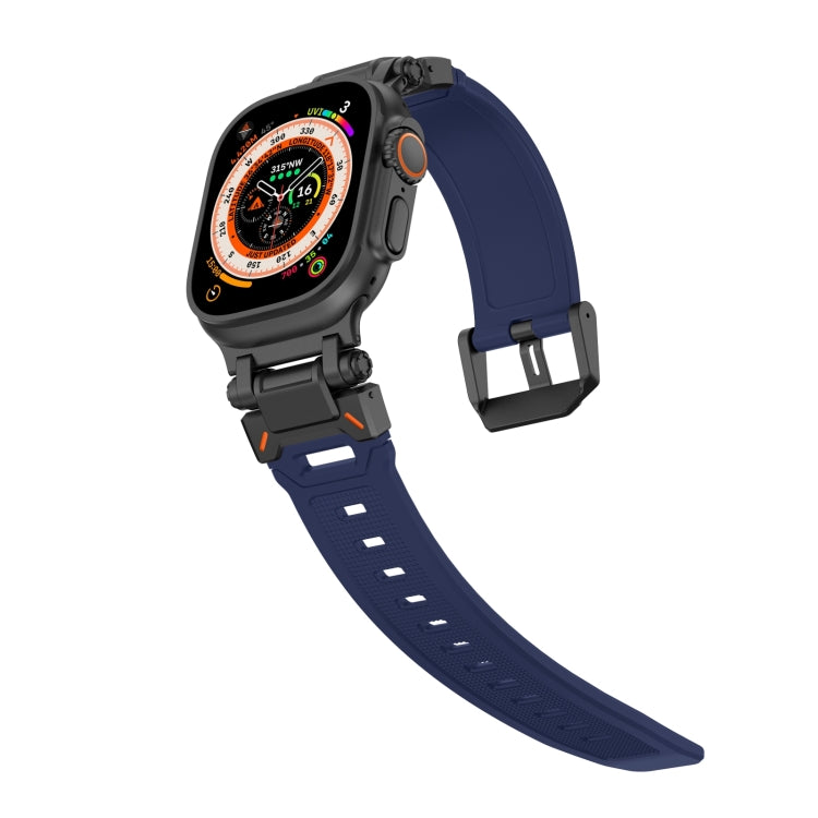 For Apple Watch 42mm Explorer TPU Watch Band(Black Blue) - free shipping - PMC TechLife - Order now!