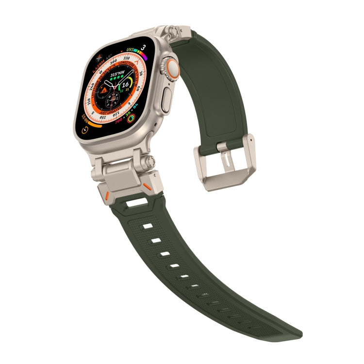 For Apple Watch 42mm Explorer TPU Watch Band(Titanium Green) - free shipping - PMC TechLife - Order now!