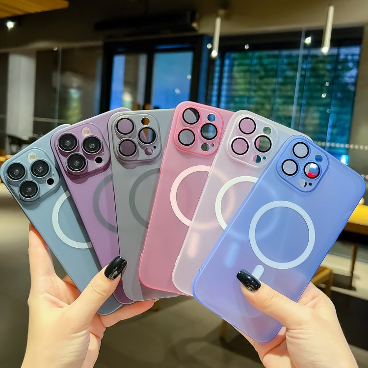 For iPhone 12 Ultra-thin MagSafe Frosted PC Phone Case(Transparent) - iPhone 12 / 12 Pro Cases by PMC TechLife | Online Shopping South Africa | PMC TechLife