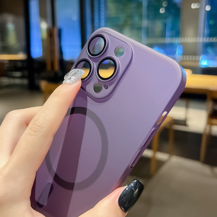 For iPhone 12 Ultra-thin MagSafe Frosted PC Phone Case(Transparent) - iPhone 12 / 12 Pro Cases by PMC TechLife | Online Shopping South Africa | PMC TechLife