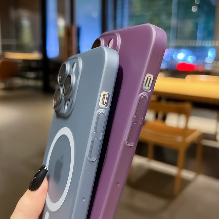 For iPhone 12 Ultra-thin MagSafe Frosted PC Phone Case(Transparent) - iPhone 12 / 12 Pro Cases by PMC TechLife | Online Shopping South Africa | PMC TechLife