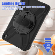 For Amazon Kindle Fire HD10 2023 Silicone Hybrid PC Full Body Tablet Case(Black)