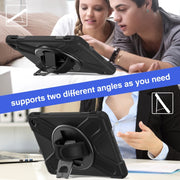 For Amazon Kindle Fire HD10 2023 Silicone Hybrid PC Full Body Tablet Case(Black)
