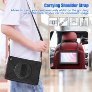 For Amazon Kindle Fire HD10 2023 Silicone Hybrid PC Full Body Tablet Case(Black)