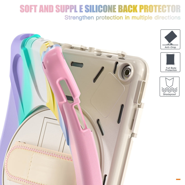 For Amazon Kindle Fire HD10 2023 Silicone Hybrid PC Full Body Tablet Case(Colorful Pink) - Amazon by PMC TechLife | Online Shopping South Africa | PMC TechLife | Buy Now Pay Later Mobicred