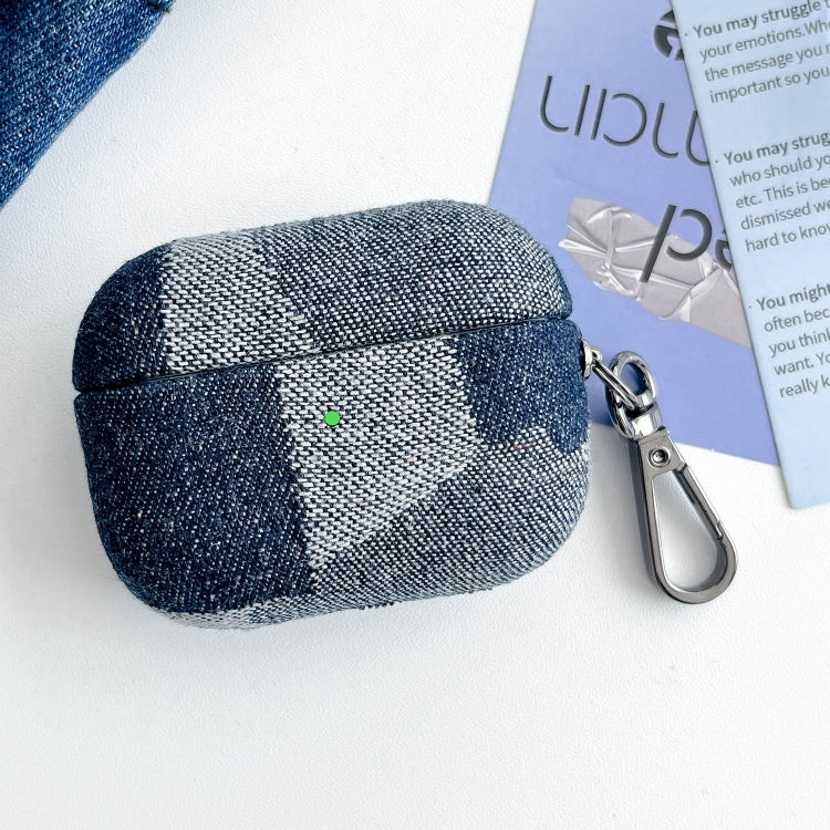 For AirPods Pro Stitching Denim Cloth Bluetooth Earphone Protective Case(Light Color Irregular) - free shipping - PMC Jewellery - Order now!