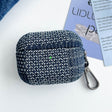 For AirPods Pro Stitching Denim Cloth Bluetooth Earphone Protective Case(Rhombus) - For AirPods Pro by PMC Jewellery | Online Shopping South Africa | PMC Jewellery | Buy Now Pay Later Mobicred