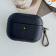 For AirPods 3 Cross Texture PU Leather Bluetooth Earphone Protective Case(Dark Blue) - For AirPods 3 by PMC Jewellery | Online Shopping South Africa | PMC Jewellery | Buy Now Pay Later Mobicred