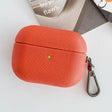 For AirPods Pro Cross Texture PU Leather Bluetooth Earphone Protective Case(Red) - For AirPods Pro by PMC Jewellery | Online Shopping South Africa | PMC Jewellery | Buy Now Pay Later Mobicred