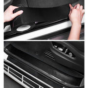 Universal Car Carbon Fiber Door Anti-collision Strip Protection Guards Trims Stickers Tape, Size:10cm x 10m
