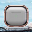 For AirPods 3 TPU Hybrid PC Case with Holder(Rose Gold) - For AirPods 3 by PMC Jewellery | Online Shopping South Africa | PMC Jewellery | Buy Now Pay Later Mobicred