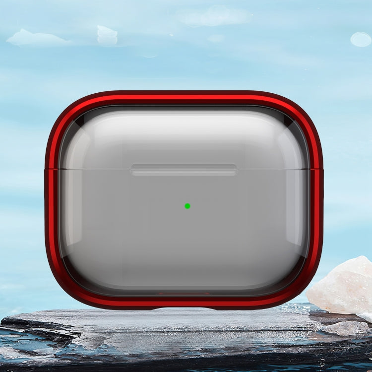 For AirPods Pro 1 TPU Hybrid PC Case with Holder(Red) - For AirPods Pro by PMC Jewellery | Online Shopping South Africa | PMC Jewellery | Buy Now Pay Later Mobicred