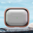 For AirPods Pro 1 TPU Hybrid PC Case with Holder(Rose Gold) - For AirPods Pro by PMC Jewellery | Online Shopping South Africa | PMC Jewellery | Buy Now Pay Later Mobicred