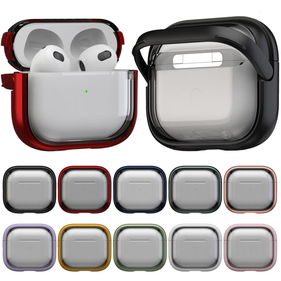 For AirPods Pro 1 TPU Hybrid PC Case with Holder(Red)