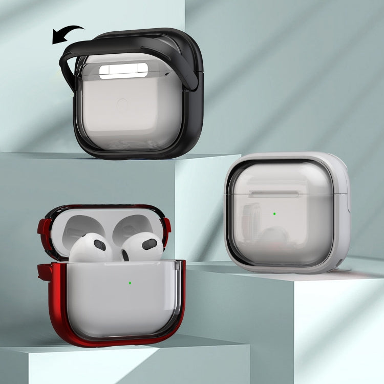 For AirPods 1 / 2 TPU Hybrid PC Case with Holder(Purple) - For AirPods 1/2 by PMC Jewellery | Online Shopping South Africa | PMC Jewellery | Buy Now Pay Later Mobicred