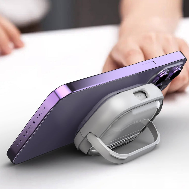 For AirPods 1 / 2 TPU Hybrid PC Case with Holder(Dark Blue) - For AirPods 1/2 by PMC Jewellery | Online Shopping South Africa | PMC Jewellery | Buy Now Pay Later Mobicred