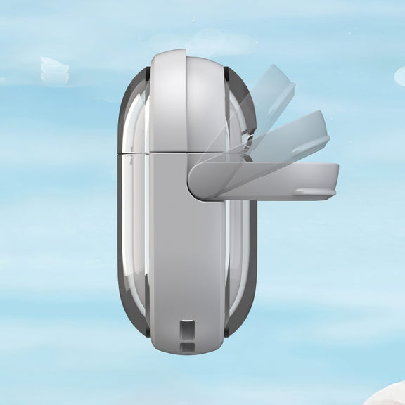 For AirPods Pro 1 TPU Hybrid PC Case with Holder(Dark Blue)