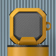 For Galaxy Buds Live / Pro /2 /2 Pro / FE Carbon Fiber TPU Hybrid PC Case with Hook(Yellow) - free shipping - PMC Jewellery - Order now!