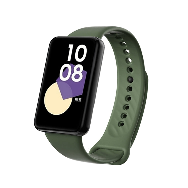 For Honor Band 9 Black Buckle TPU Watch Band(Dark Green) - Watch Bands by PMC TechLife | Online Shopping South Africa | PMC TechLife