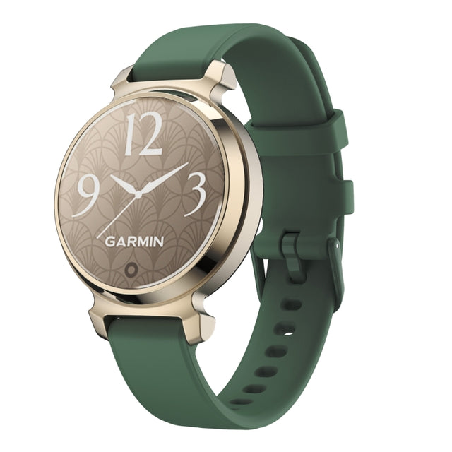 For Garmin Lily 2 Silicone Watch Band Wristband(Dark Green)