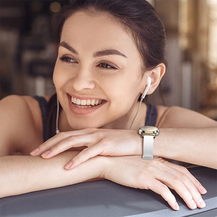 For Garmin Lily 2 Silicone Watch Band Wristband(White) - Watch Bands by PMC TechLife | Online Shopping South Africa | PMC TechLife