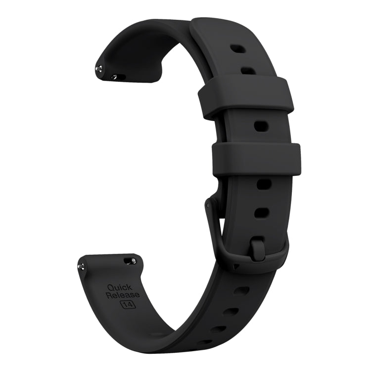 For Garmin Lily 2 Silicone Watch Band Wristband(Black) - Watch Bands by PMC TechLife | Online Shopping South Africa | PMC TechLife