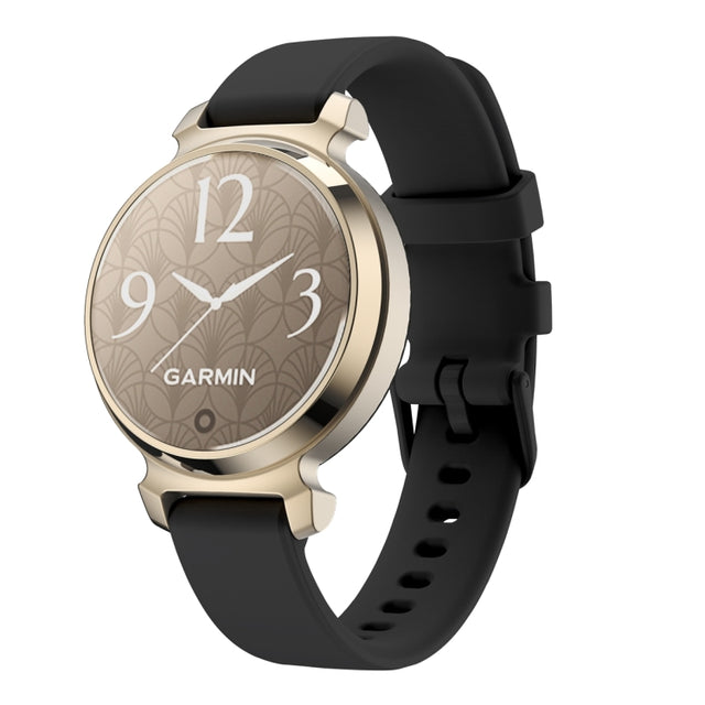 For Garmin Lily 2 Silicone Watch Band Wristband(Black)