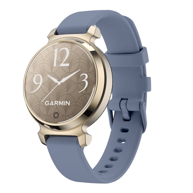 For Garmin Lily 2 Silicone Watch Band Wristband(Blue Grey)