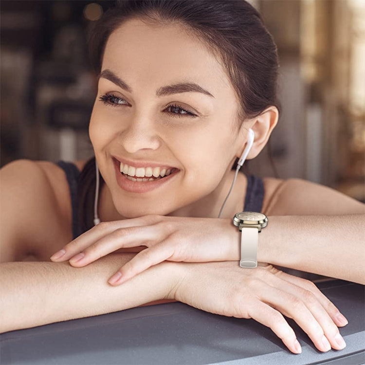 For Garmin Lily 2 Silicone Watch Band Wristband(Starlight Color) - Watch Bands by PMC TechLife | Online Shopping South Africa | PMC TechLife