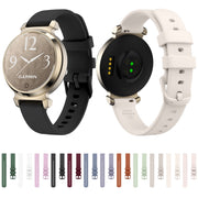 For Garmin Lily 2 Silicone Watch Band Wristband(White)