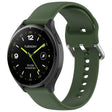 For Xiaomi Watch 2 Solid Color Metal Silver Buckle Silicone Watch Band, Size: S(Army Green) - Watch Bands by PMC TechLife | Online Shopping South Africa | PMC TechLife