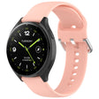 For Xiaomi Watch 2 Solid Color Metal Silver Buckle Silicone Watch Band, Size: S(Light Pink) - Watch Bands by PMC TechLife | Online Shopping South Africa | PMC TechLife