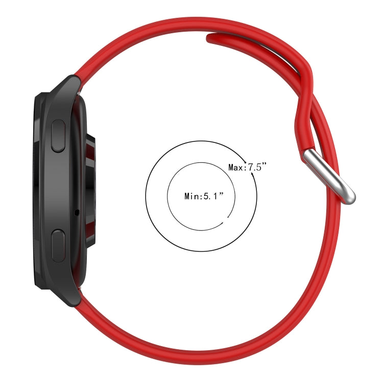 For Xiaomi Watch 2 Solid Color Metal Silver Buckle Silicone Watch Band, Size: S(Black) - Watch Bands by PMC TechLife | Online Shopping South Africa | PMC TechLife