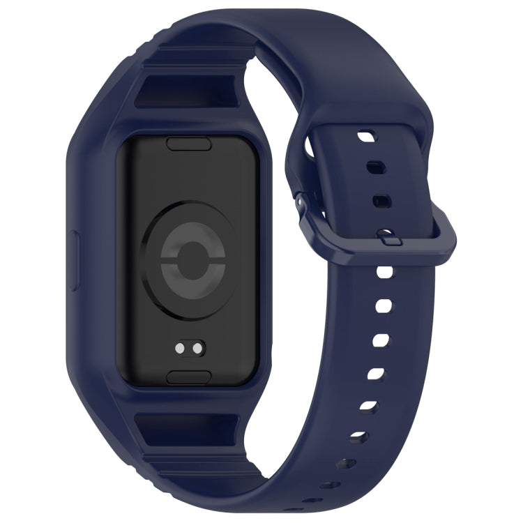 For Xiaomi Mi Band 8 Pro Solid Color Integrated TPU Watch Band(Navy Blue) - Watch Bands by PMC TechLife | Online Shopping South Africa | PMC TechLife