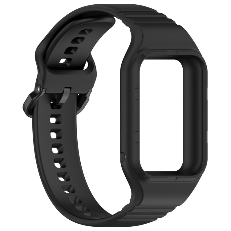 For Xiaomi Mi Band 8 Pro Solid Color Integrated TPU Watch Band(Black) - free shipping - PMC TechLife - Order now!