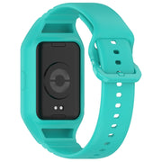 For Xiaomi Mi Band 8 Pro Solid Color Integrated TPU Watch Band(Teal)