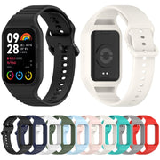 For Xiaomi Mi Band 8 Pro Solid Color Integrated TPU Watch Band(Teal)