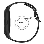 For Xiaomi Mi Band 8 Pro Solid Color Integrated TPU Watch Band(White)