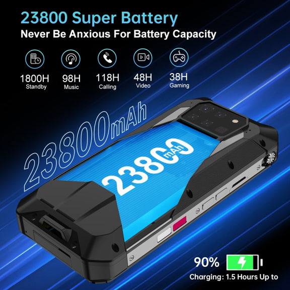 Unihertz Tank 3 Pro 5G / 8849, 16GB+512GB, Projector, 200MP Camera, Night Vision, 23800mAh Battery, 6.79 inch Android 13 Dimensity 8200 Octa Core, Network: 5G(Black)