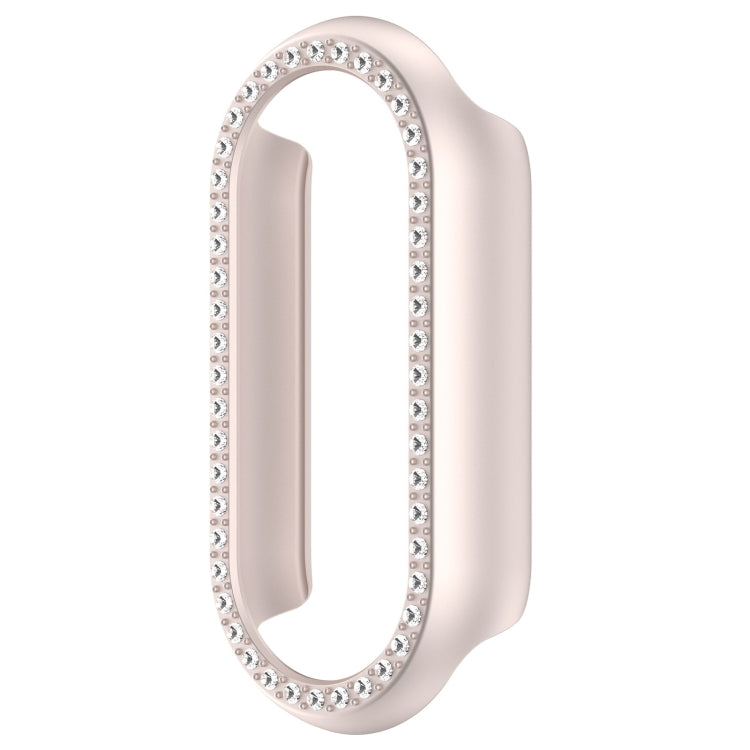 For Xiaomi Mi Band 8 Diamond Half Pack Hollow PC Watch Protective Case(Starlight) - Watch Cases by PMC TechLife | Online Shopping South Africa | PMC TechLife