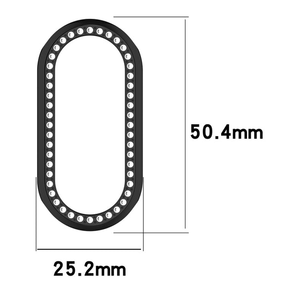 For Xiaomi Mi Band 8 / 9 Ceramic / 10 Ceramic Diamond Half Pack Hollow PC Watch Protective Cover(Silver)